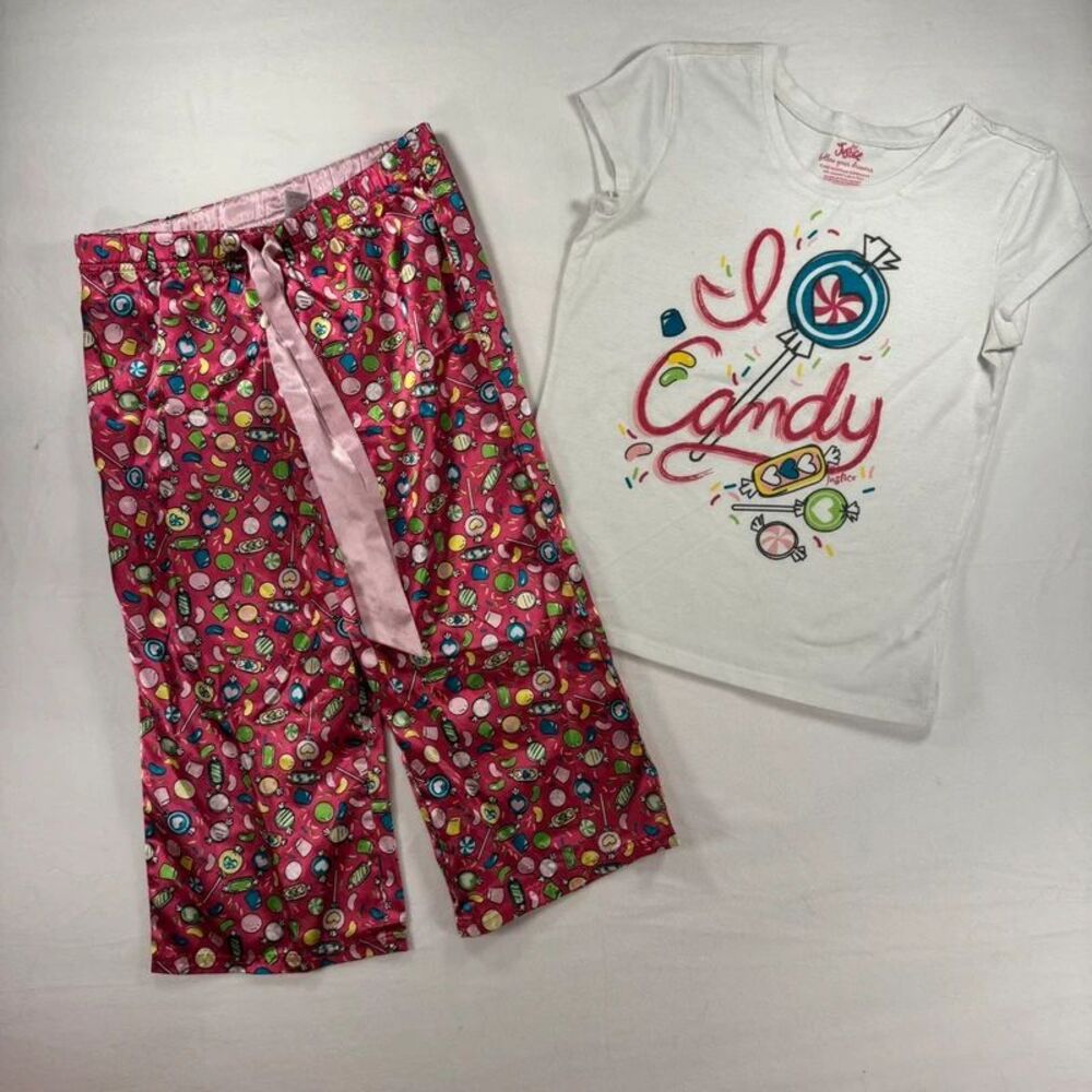 Girls Justices Pajamas-Sz 14 I Love Candy